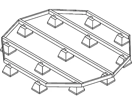 Low, level yurt platform framing