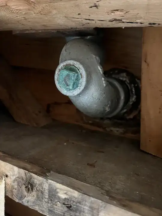 plumbing underneath