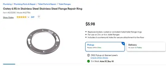 picture of metal flange