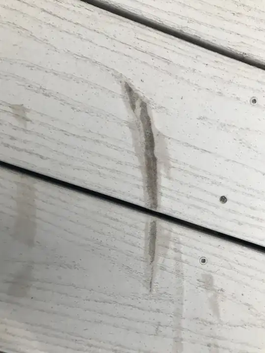 Deck damage (zoomed in)