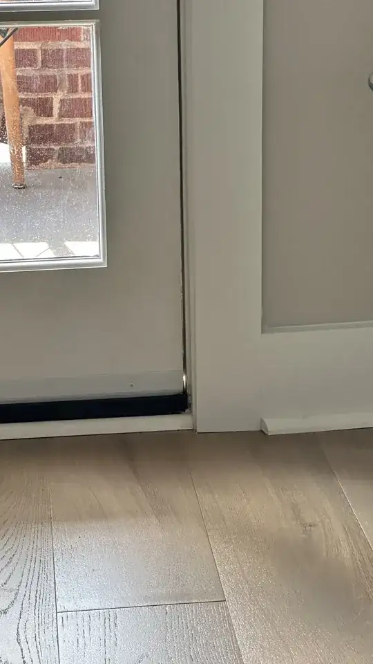 one of the door gaps