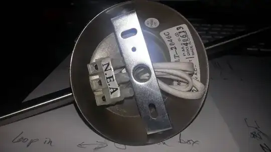 layout of the light going up