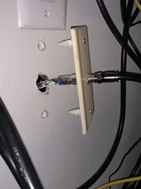 example of loose wall cable cover