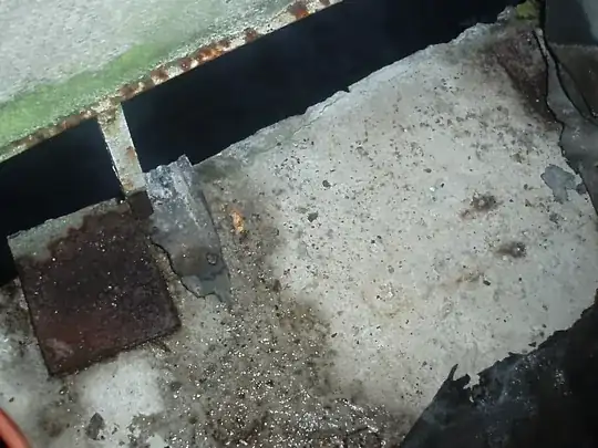 Conrete panel and handrill feet