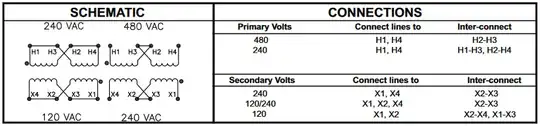 C1F series transformer wiring