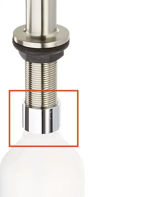 soap dispenser stuck piece