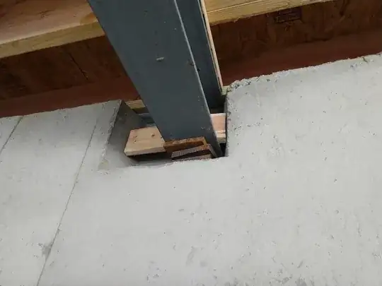 material under ibeam