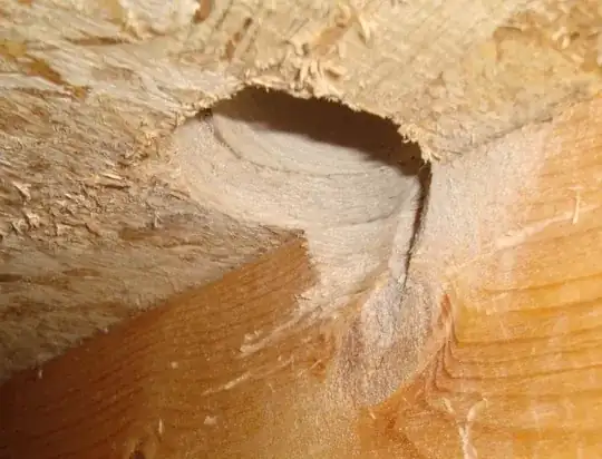 2" hole through bottom plate