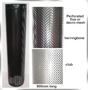 Perforated flue