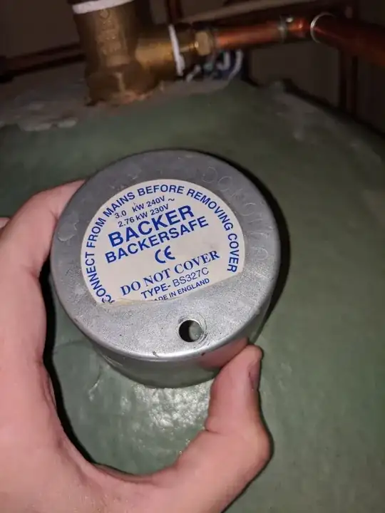 The cap, with the hole the screw/bolt goes through