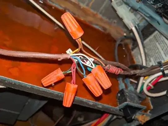 Junction point for cabling to heating, and cooling systems, and thermostats