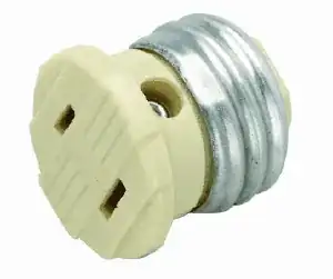 Medium Base Polarized Socket Outlet Adapter