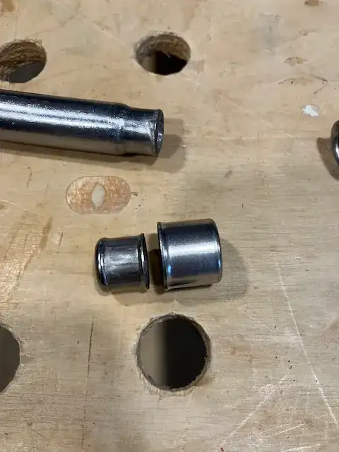 Apollo 1/2 uncrimped compared with factory sleeve crimped