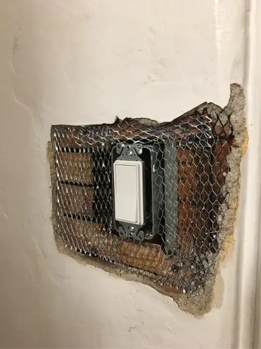 Mesh wire installed...