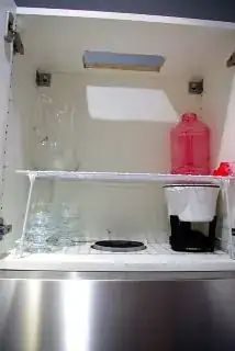 Opening above the hood