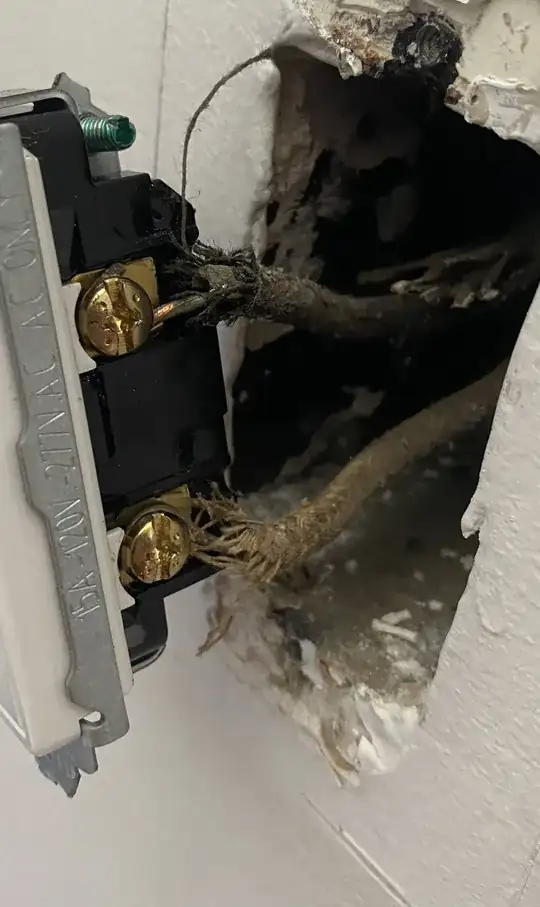 wiring at the switch