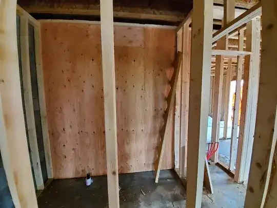 Interior shear wall