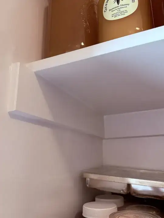 how all shelves are attached to the wall