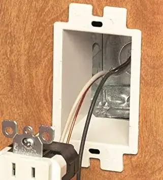 box extender for through-cabinet-back outlets