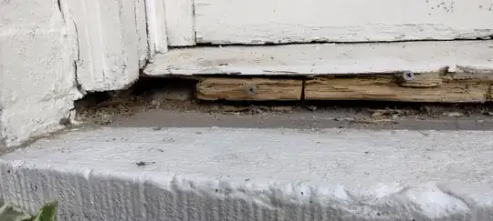 left side under stool, wider angle