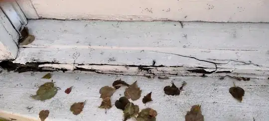 left side of original sill