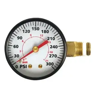 Husky 2 in. Heavy-Duty Side-Mount Gauge
