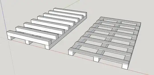 Sketches of simple beams-across-beams and boards-across-beams beds