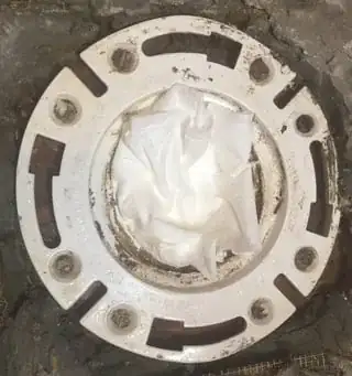 Toilet flange top