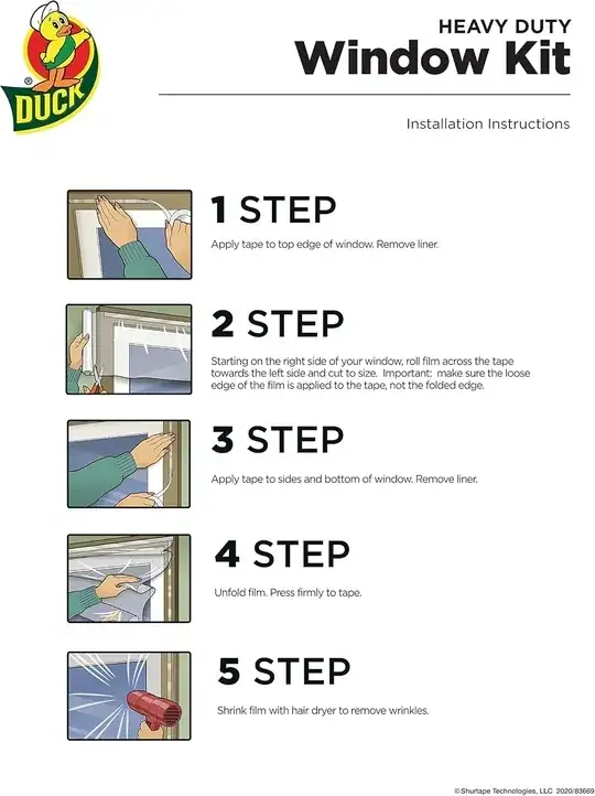Window insulation kit