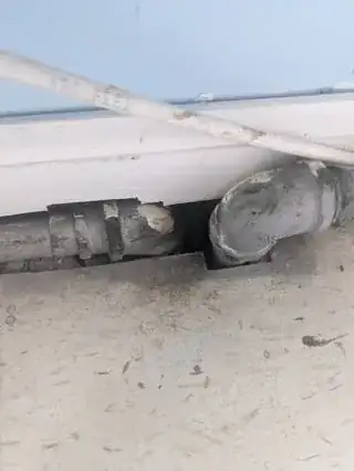 image of hole in the floor