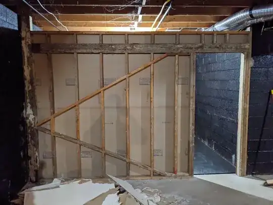 Overbuilt basement wall