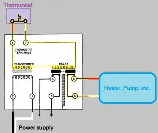 Current flow through relay