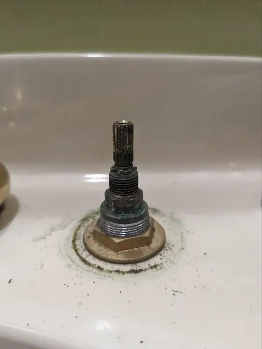 Photo mounted in sink