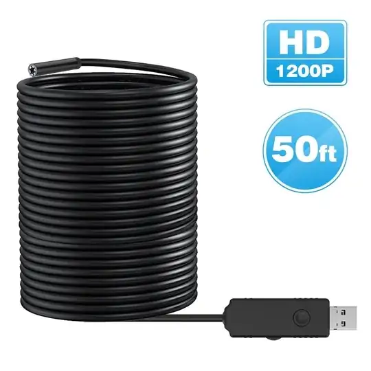 Teslong 1200P 50' USB borescope