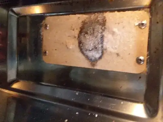 Close-up view of the component