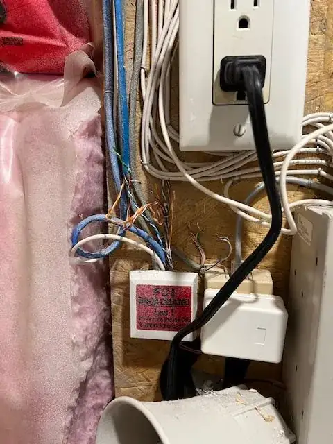 Photo of Cat 5e cabling
