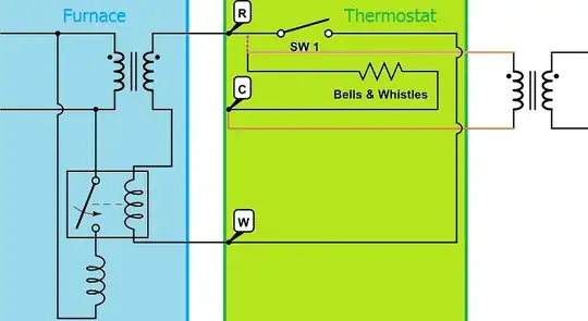 Thermostat with alternate power source