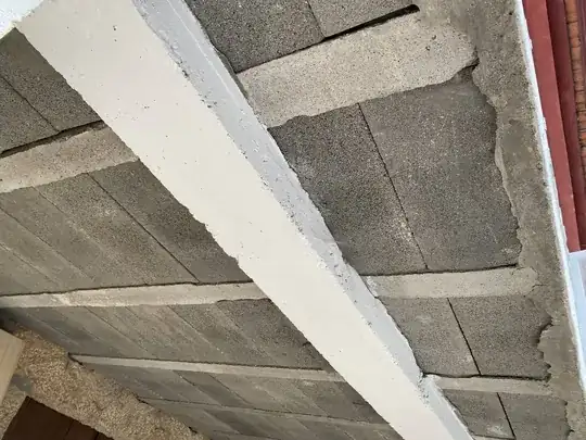 Underneath of balcony