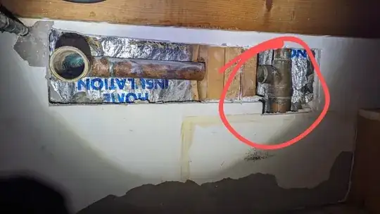 leaking in wall