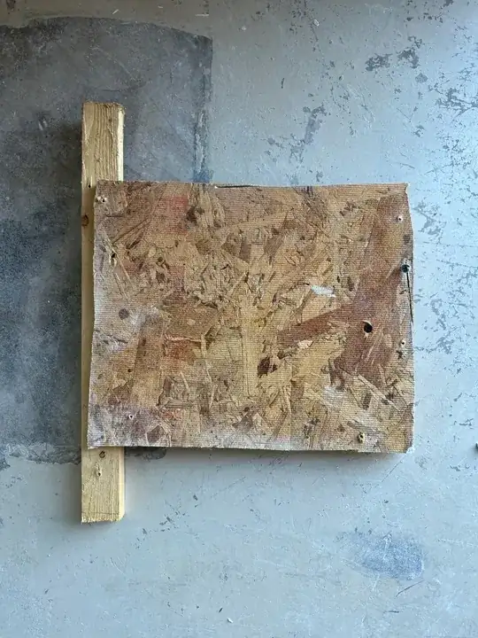 Cut piece from top hole