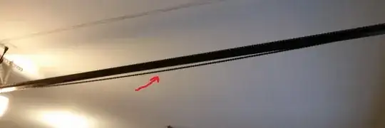 showing drooping chain