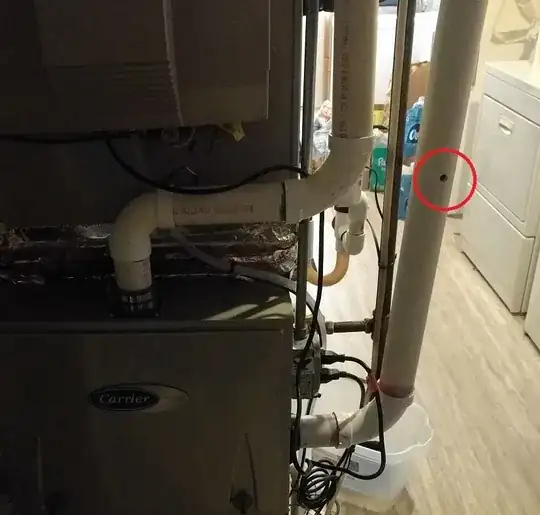 picture of heater with hole