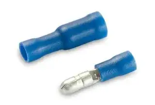 male and female bullet connectors