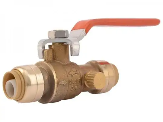 Sharkbite bleed valve