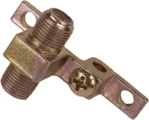 Coaxial cable grounding block