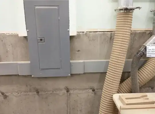 Actual install of wiremold 4000