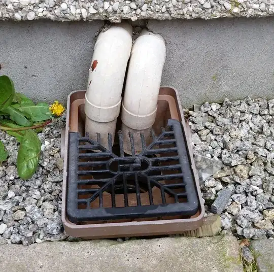 Drainage pipe is not sealed