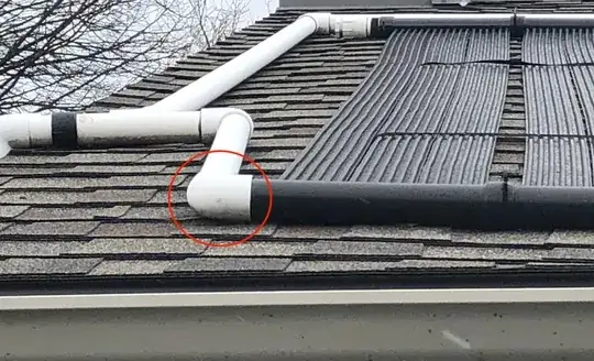 leaking roof solar heater