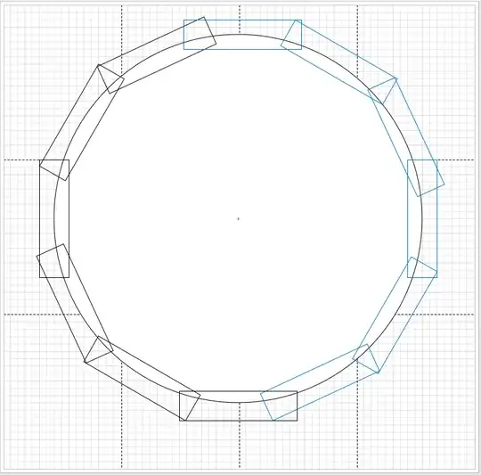 25' Circle with 12 2'x8' Segments for pattern