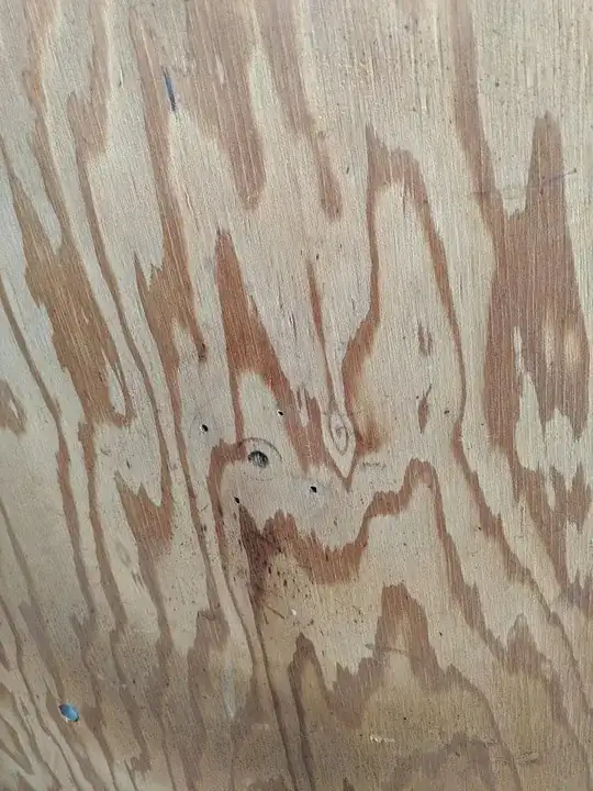 Closeup on mounting holes